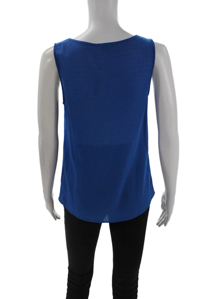 BB Dakota Womens Basic Blue Sleeveless Tank Round Neck Size XS