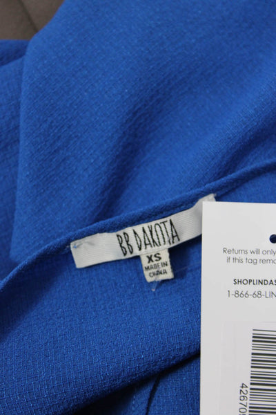 BB Dakota Womens Basic Blue Sleeveless Tank Round Neck Size XS