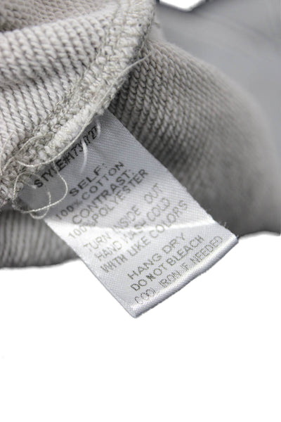 Current/Elliott Women Gray Striped Cotton Pullover Sweatshirt Size XS