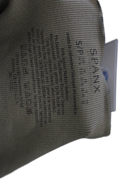 Spanx Women Ankle Jeggings Brown Animal Print Nylon Blend Plus Size S