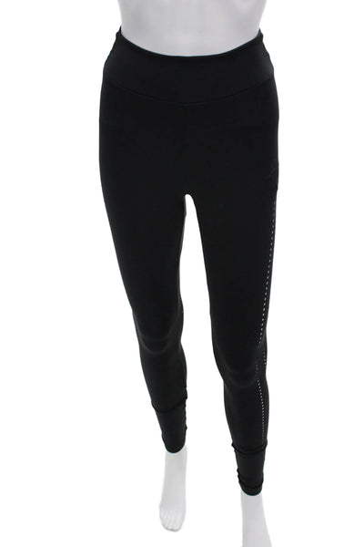 GYMSHARK Women Ankle Jeggings Black Nylon Blend Size XS