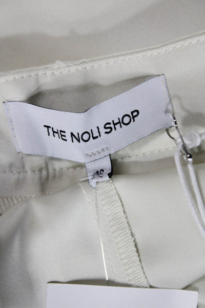 Noli Women Cargo Pants White Polyester Army Size 12