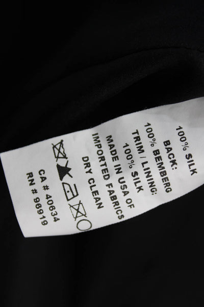 Marc Jacobs Women Sheath Dress Black Silk Floral Knee-Length Sleeveless Size 4