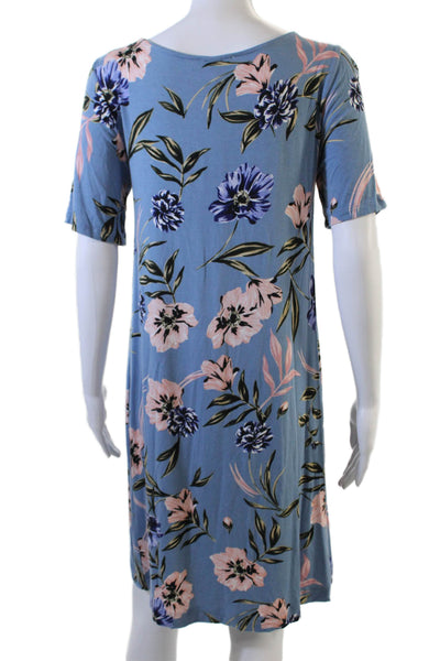 Yumi Kim, Women, Blue Floral Shift T-Shirt Dress Size M