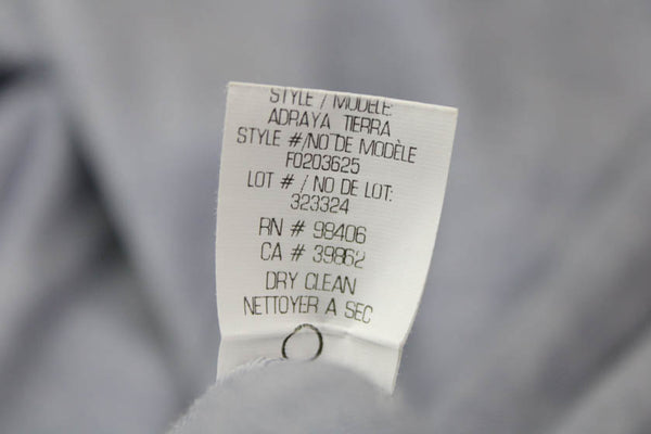 Theory Women Gray Sheath Shift Dress Sleeveless Crew Neck Linen Blend Size 6