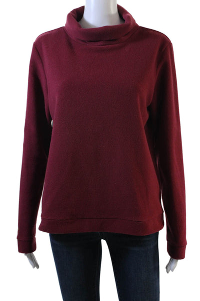 Dudley Stephens Unisex Pullover Sweater Red Mock Neck Long Sleeve Size M