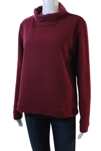 Dudley Stephens Unisex Pullover Sweater Red Mock Neck Long Sleeve Size M