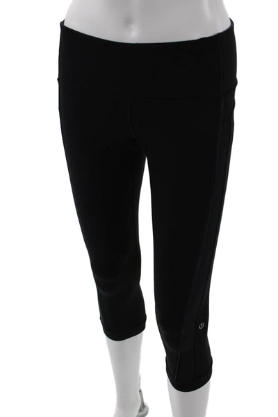 Lululemon Womens Stretch Low-Rise Cropped Leggings Back Size 4