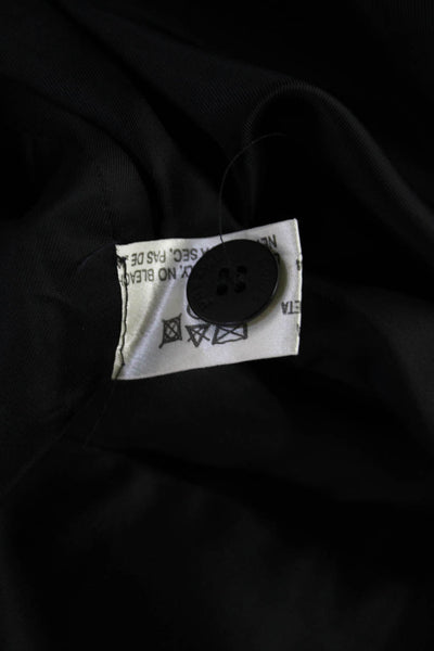 Louis Feraud Women's Button Closure Lined A-Line Mini Skirt Black Size 8
