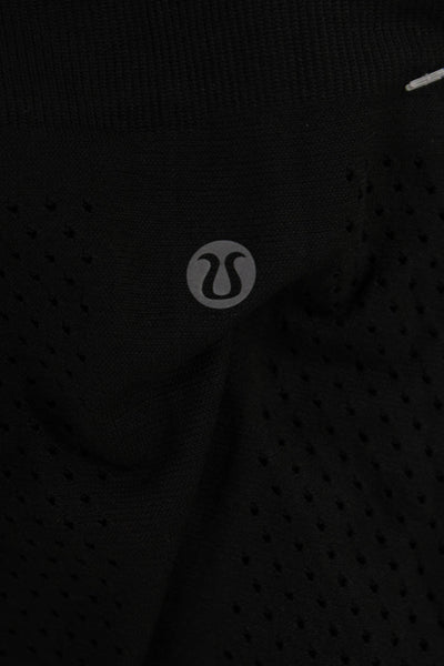 Lululemon Womens Basic Jersey Tank Black Sleeveless Crew Neck Size S