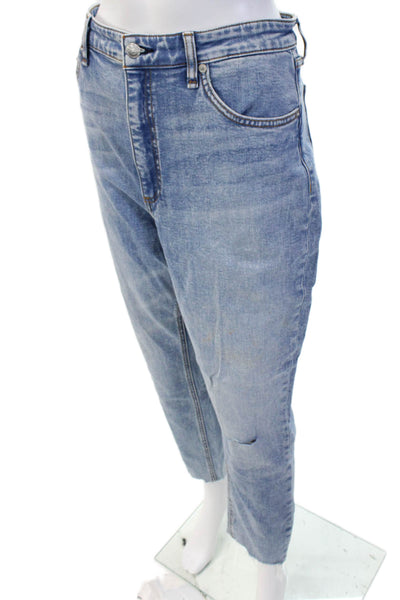 Rag & Bone Womens Ankle Skinny High Rise Blue Jeans Size 34
