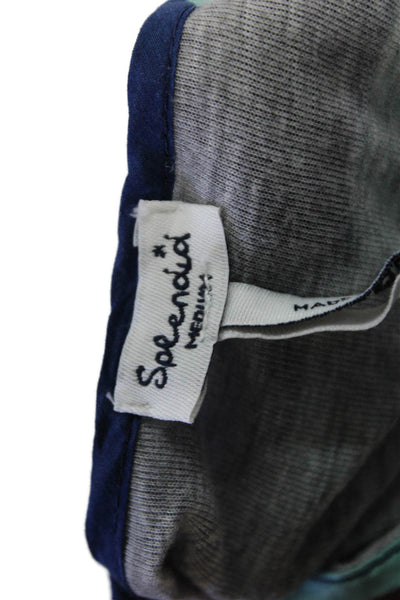 Splendid Womens Maxi Tank Dress Dark Blue Striped Sleeveless Size M