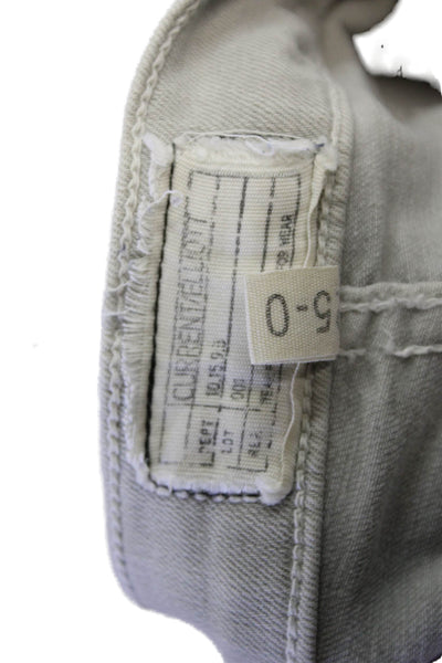 Current/Elliott Women Ankle Skinny Jeans Gray Mid-Rise Button Closure Size 25