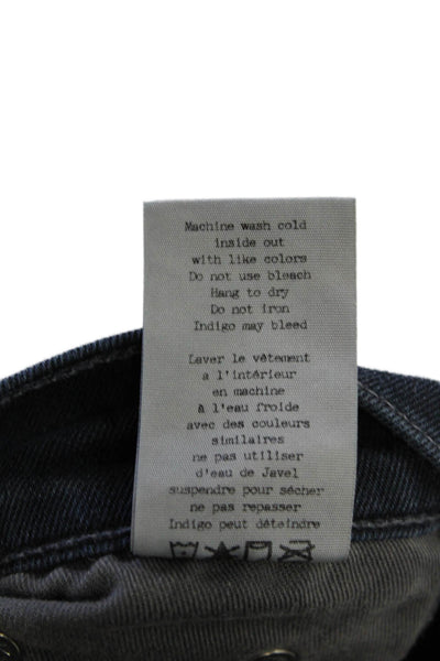 Rag & Bone Jean Women Skinny Ankle Cropped Dark Blue Jeans Size 26