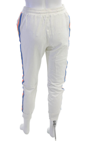 Sundry Women Jogger Sweatpants White Striped Drawstring Size 1