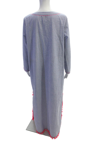 Ieena for MacDuggal Women Black Animal Print Striped Maxi Kaftan Dress Size 12