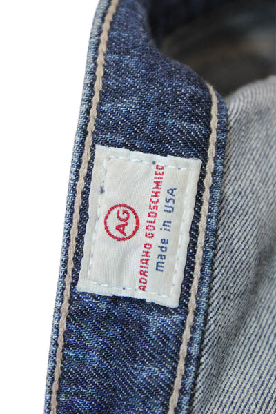AG Adriano Goldschmied Unisex Dark Blue Straight Jeans Size 32