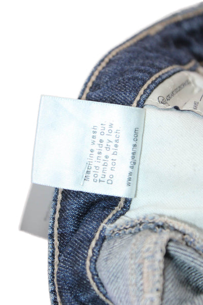 AG Adriano Goldschmied Unisex Dark Blue Straight Jeans Size 32