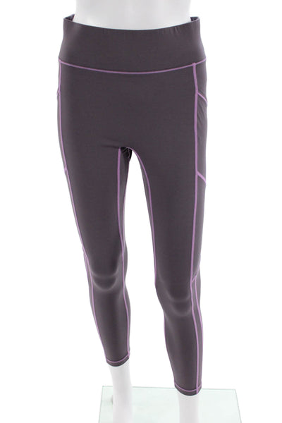 All Access Womens Ankle Leggings Dark Gray 50% Nylon 50% Spandex Size M