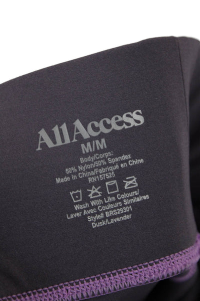 All Access Womens Ankle Leggings Dark Gray 50% Nylon 50% Spandex Size M