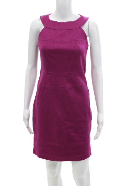 Laundry by Shelli Segal Women Sheath Dress Purple Sleeveless Knee-Length Size 2