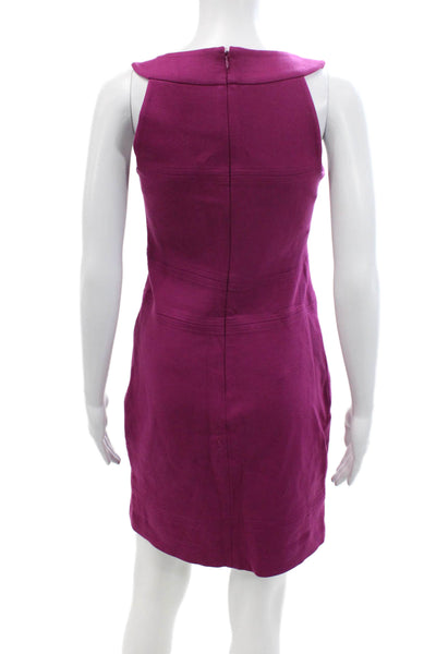 Laundry by Shelli Segal Women Sheath Dress Purple Sleeveless Knee-Length Size 2
