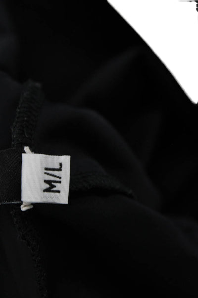 ONZIE Womens Textured High Waisted Athletic Shorts Black Size M