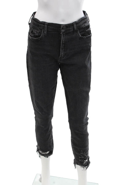 Agolde Women Cropped Ankle Black Jeans Size 31