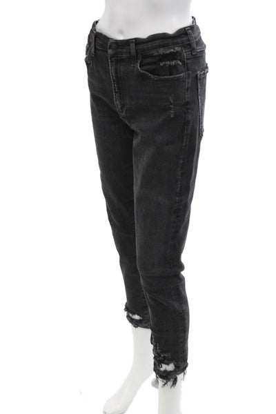 Agolde Women Cropped Ankle Black Jeans Size 31