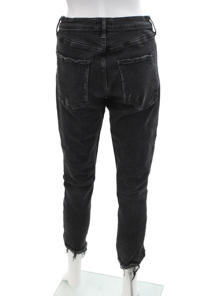 Agolde Women Cropped Ankle Black Jeans Size 31