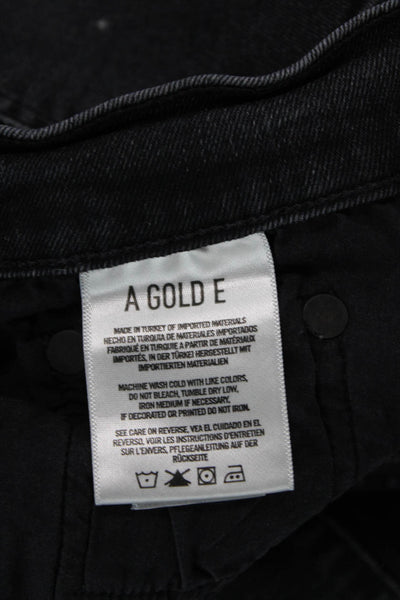 Agolde Women Cropped Ankle Black Jeans Size 31