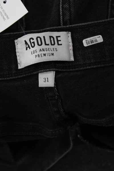 Agolde Women Cropped Ankle Black Jeans Size 31