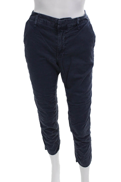 Sundry Unisex Chino Cropped Ankle Pants Dark Blue Button Size 26