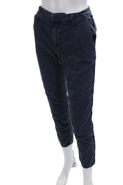 Sundry Unisex Chino Cropped Ankle Pants Dark Blue Button Size 26