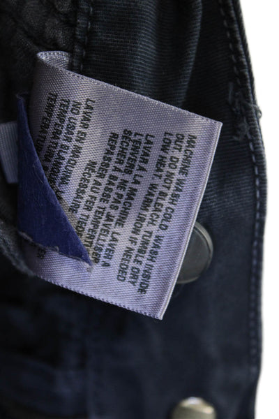 Sundry Unisex Chino Cropped Ankle Pants Dark Blue Button Size 26