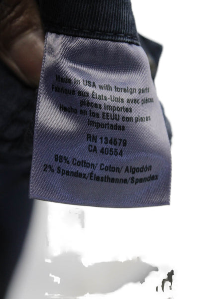 Sundry Unisex Chino Cropped Ankle Pants Dark Blue Button Size 26