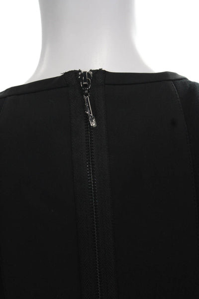 W by Worth Women Sheath Dress Black Knee-Length Sleeveless Zip Size 2