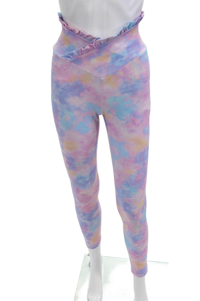 Love Shack Fancy Women Light Blue Ankle Leggings Size M