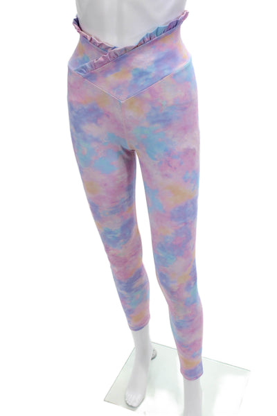 Love Shack Fancy Women Light Blue Ankle Leggings Size M