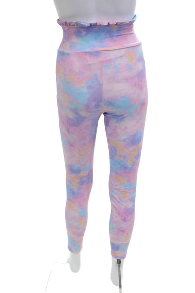 Love Shack Fancy Women Light Blue Ankle Leggings Size M