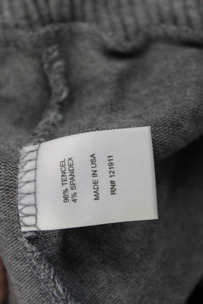LNA Womens Pullover Sweatshirt Gray Striped Crewneck Rainbow Size S