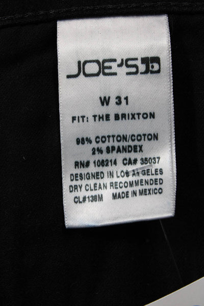 Joes Unisex Black High Rise Pants Size 31