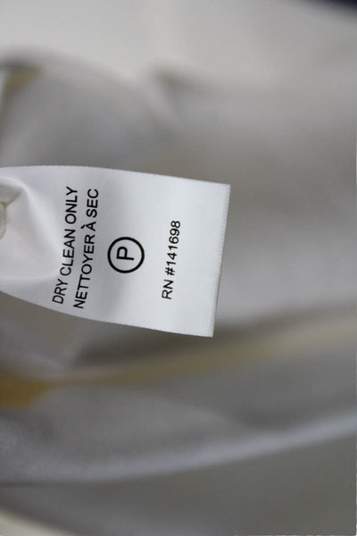 Ramy Brook Womens Sleeveless Silk-Blend Blouse White Designer Size XS