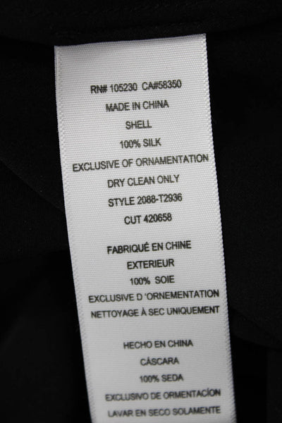 Joie Women Bohemian Black Silk Sleeveless Blouse Size XS