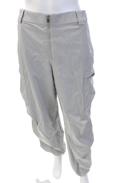 Zara Unisex Gray Cargo Windbreaker Pants Drawstring Size S