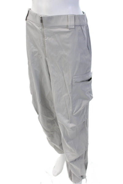 Zara Unisex Gray Cargo Windbreaker Pants Drawstring Size S