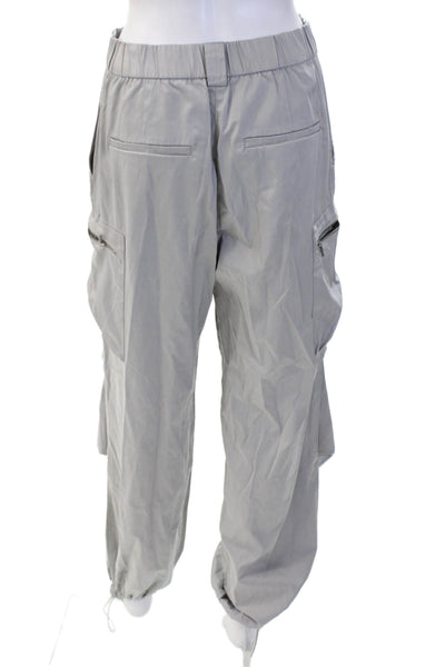 Zara Unisex Gray Cargo Windbreaker Pants Drawstring Size S