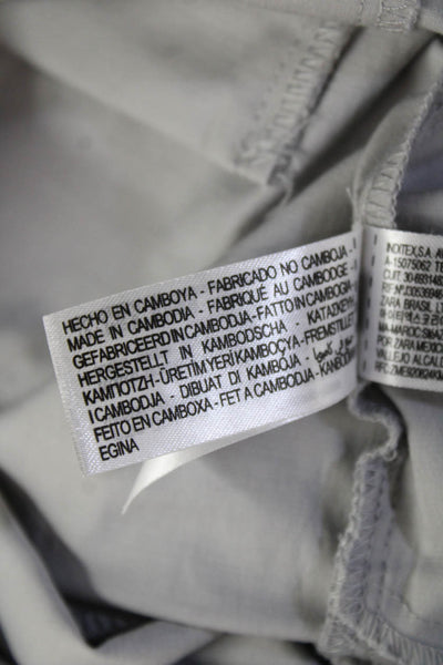 Zara Unisex Gray Cargo Windbreaker Pants Drawstring Size S