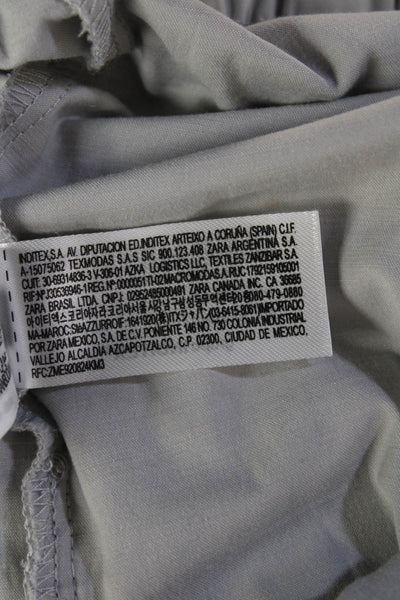 Zara Unisex Gray Cargo Windbreaker Pants Drawstring Size S