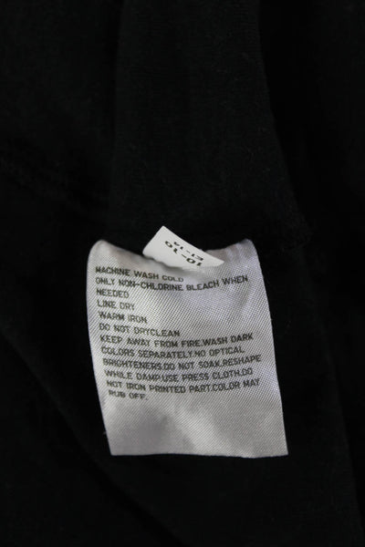 Uniqlo Women Black Basic Jersey Crew Neck Long Sleeve Tee 100% Cotton Size S